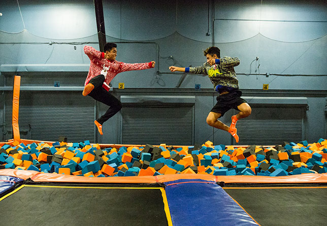 Jumping at Sky Zone Joliet
